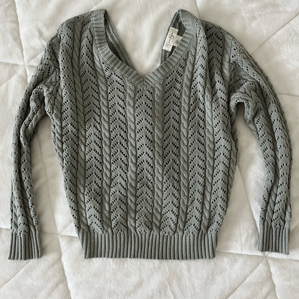 Twisted Open Back Sweater
